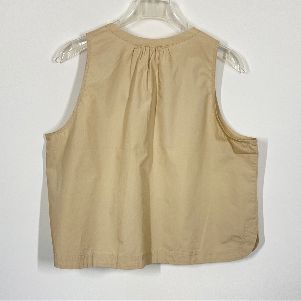 New GAP Crop Top Sleeveless Beige New Size XL New - Picture 5 of 8